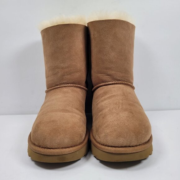 UGG Bailey Bow Corduroy Women's Brown Suede Boots S/N1094312 US Size 7 - Picture 4 of 12